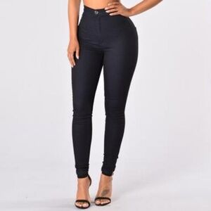 Super high waist skinny jeans